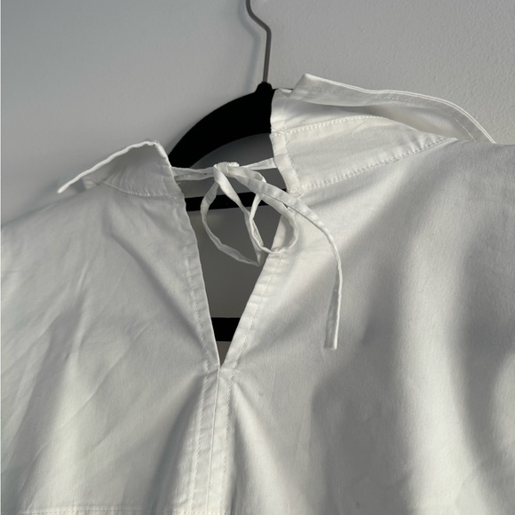 VINCE SIDE TIE WRAP BLOUSE WHITE SZ M - Picture 6 of 9